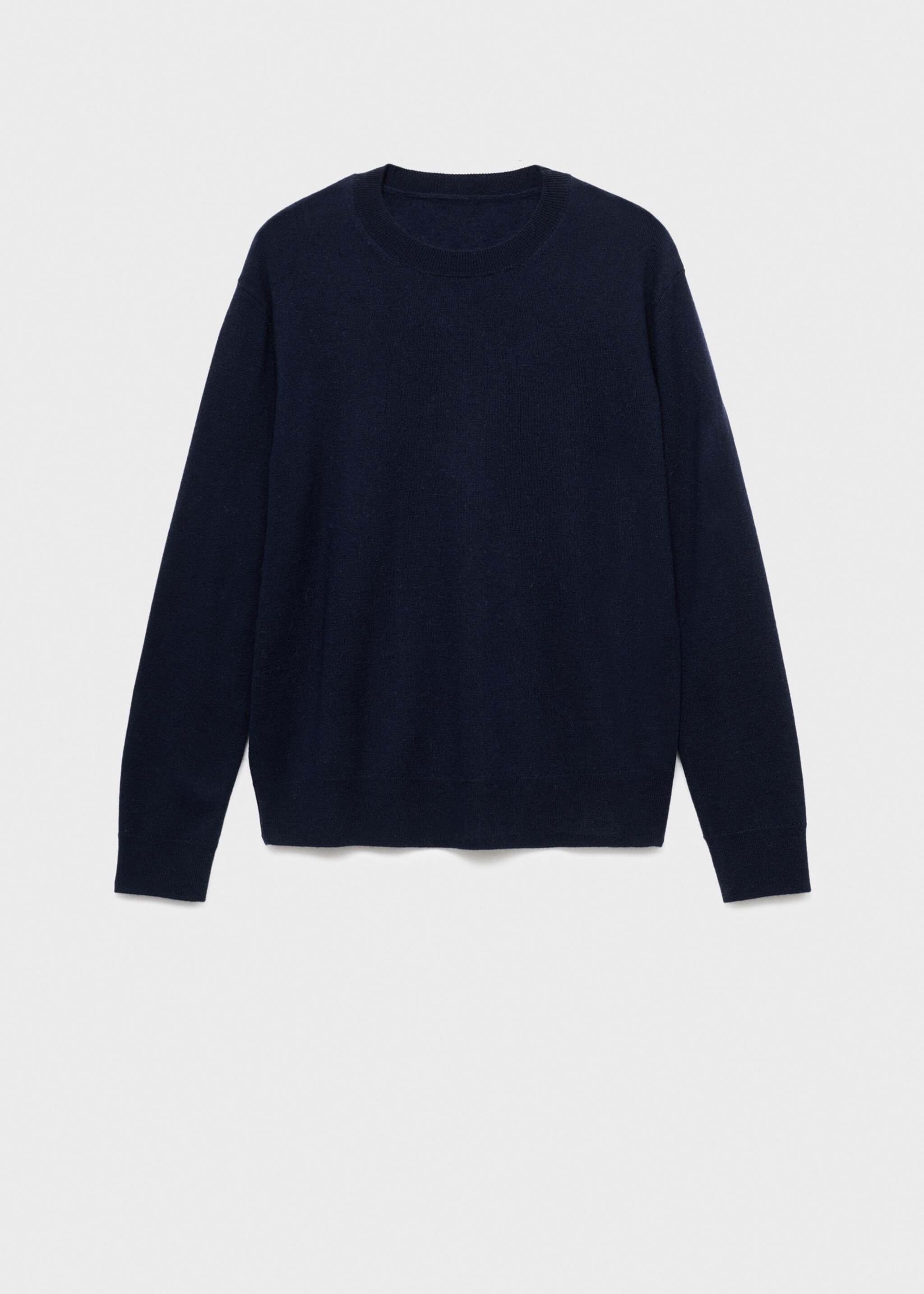 Pullover aus 100% feiner Wollstrick - Artikel ohne Model, Marineblau. Ref: 17016354-00.