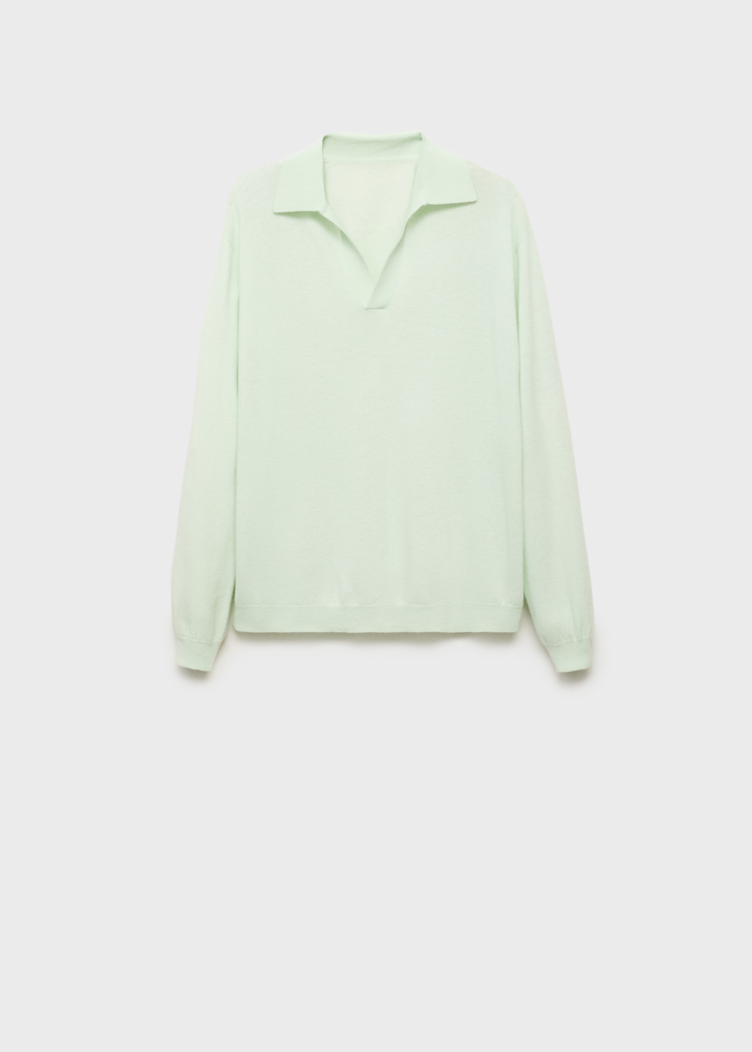 Jersey 100% lana cuello camisero - Artículo sin modelo