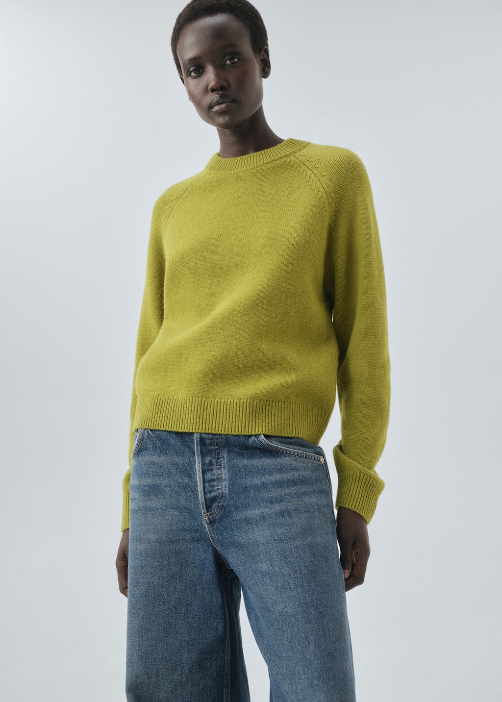 Chunky-knit wool sweater