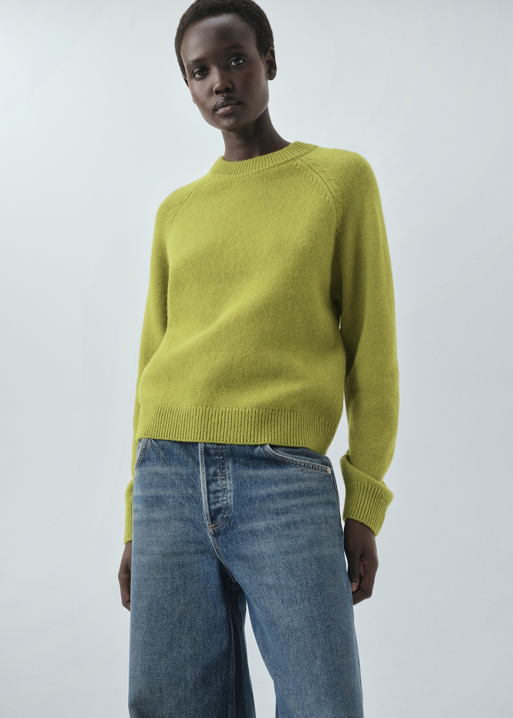 Chunky-knit wool sweater