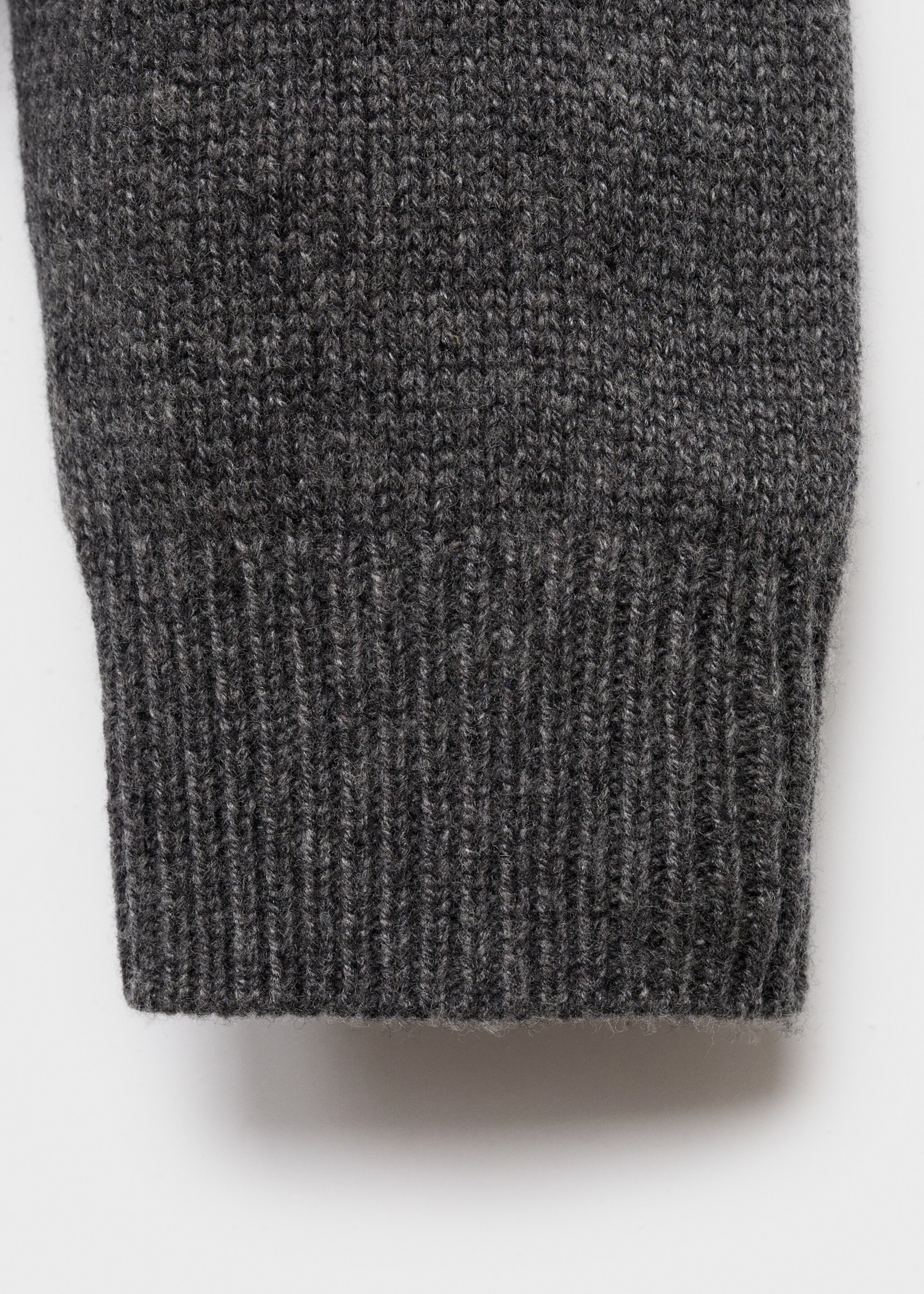 Chunky-knit wool sweater - Details of the article 0, Medium Heather Grey. Ref: 17016356-00.