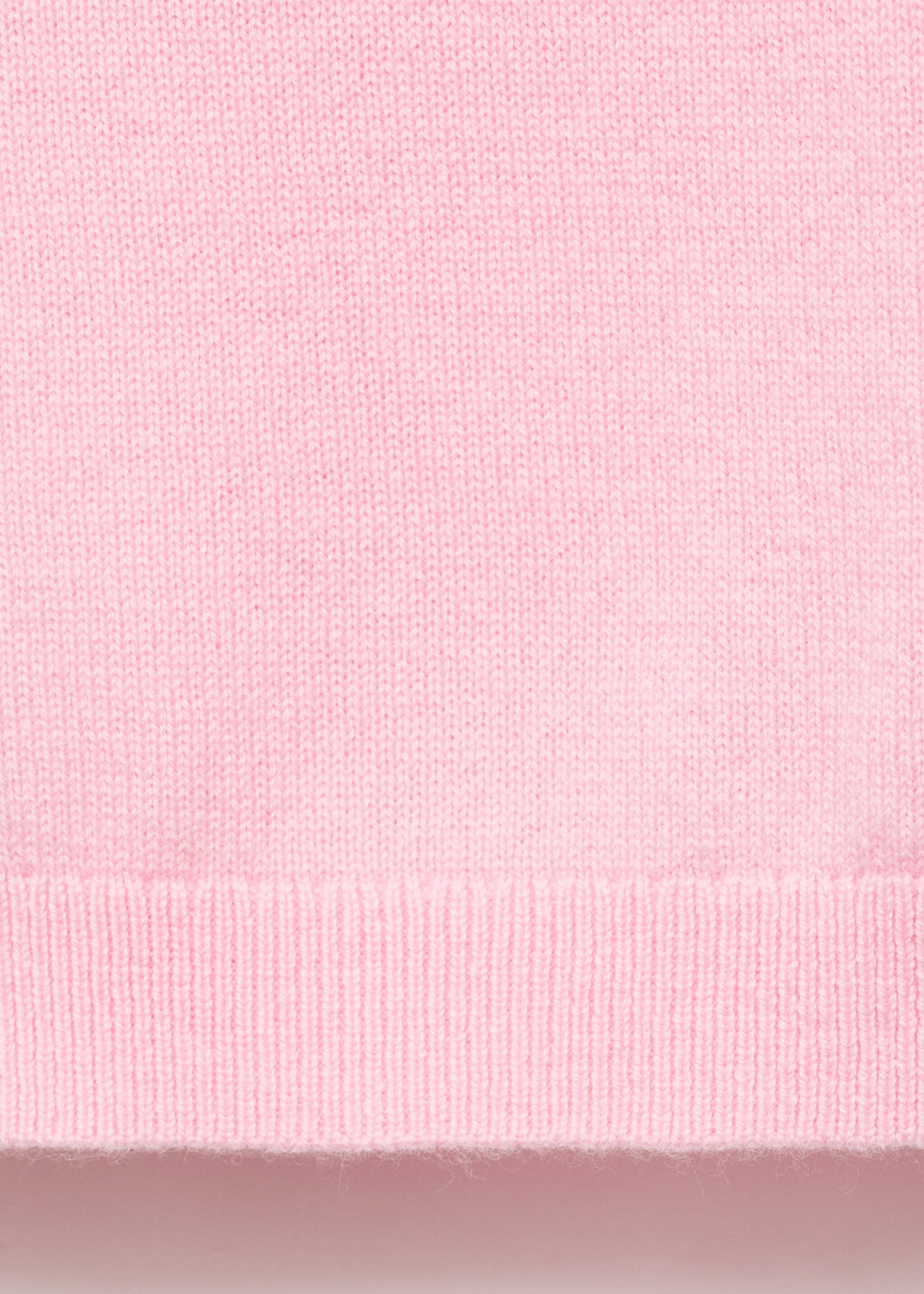 Short-sleeved wool sweater - Details of the article 0, Pink. Ref: 17016357-00.