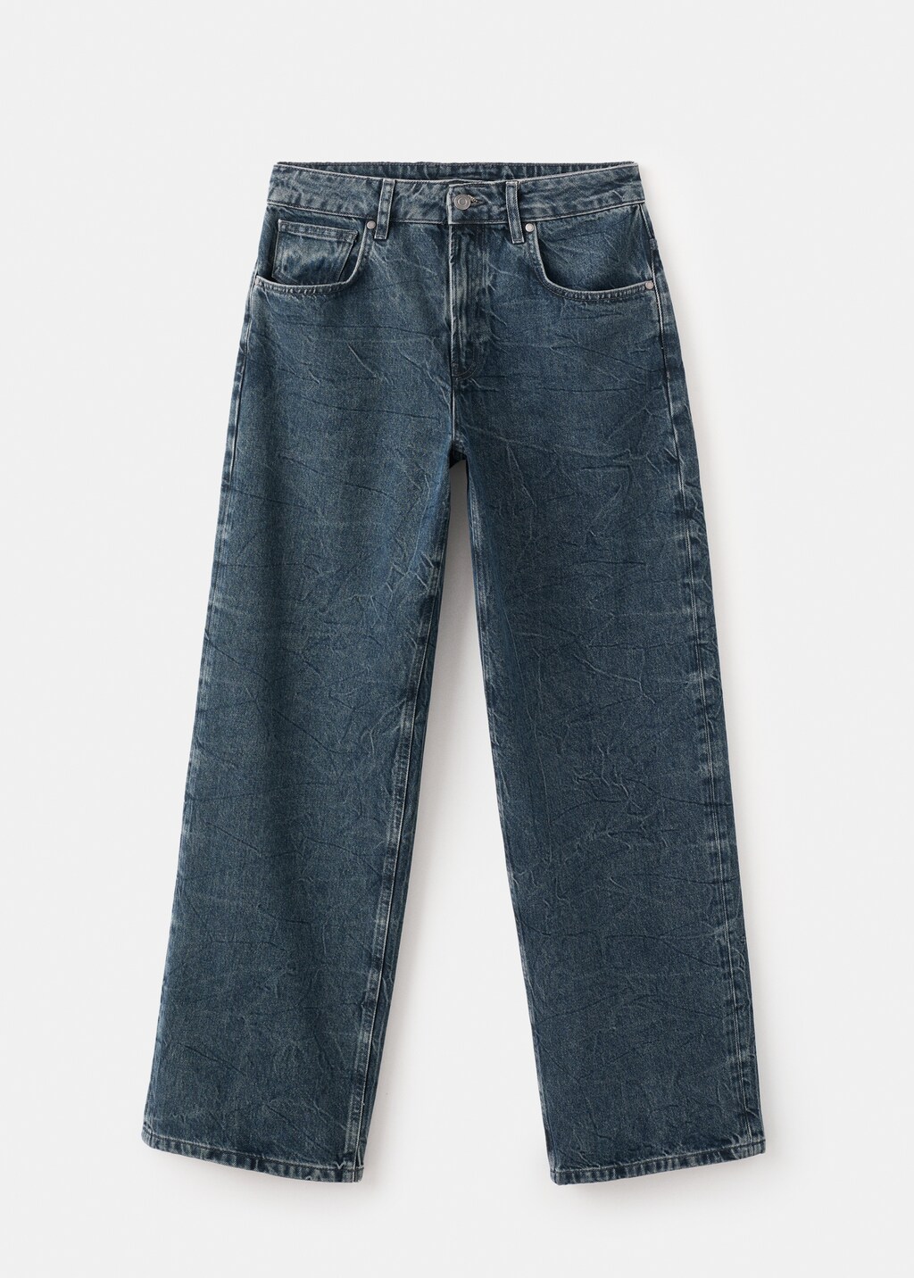 Mango Mid-rise straight jeans