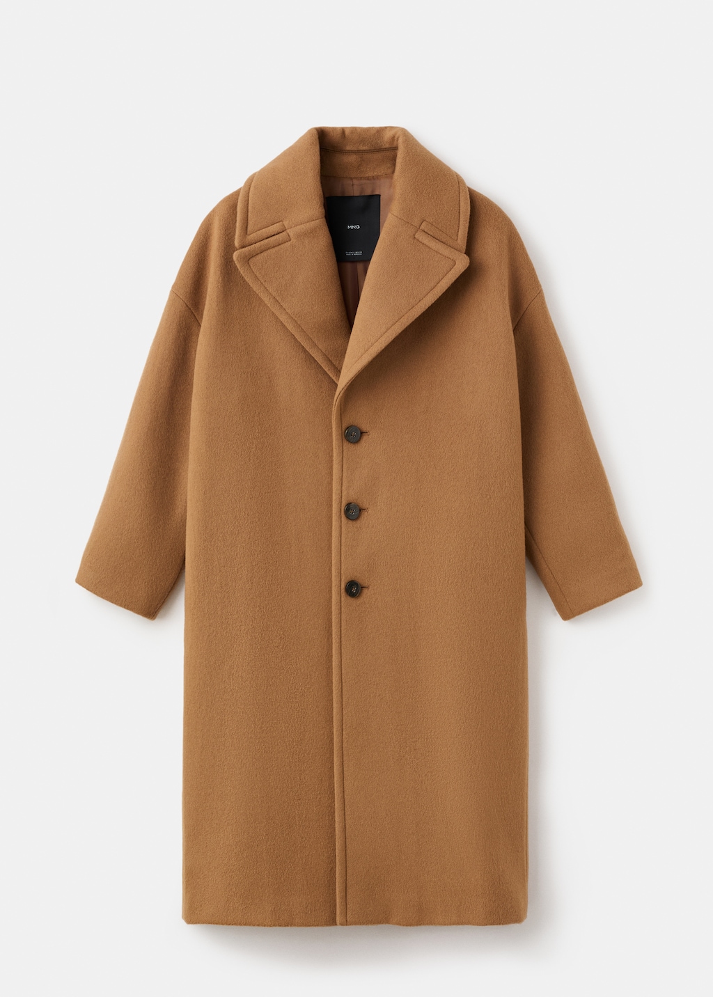 Lapel Manteco wool coat