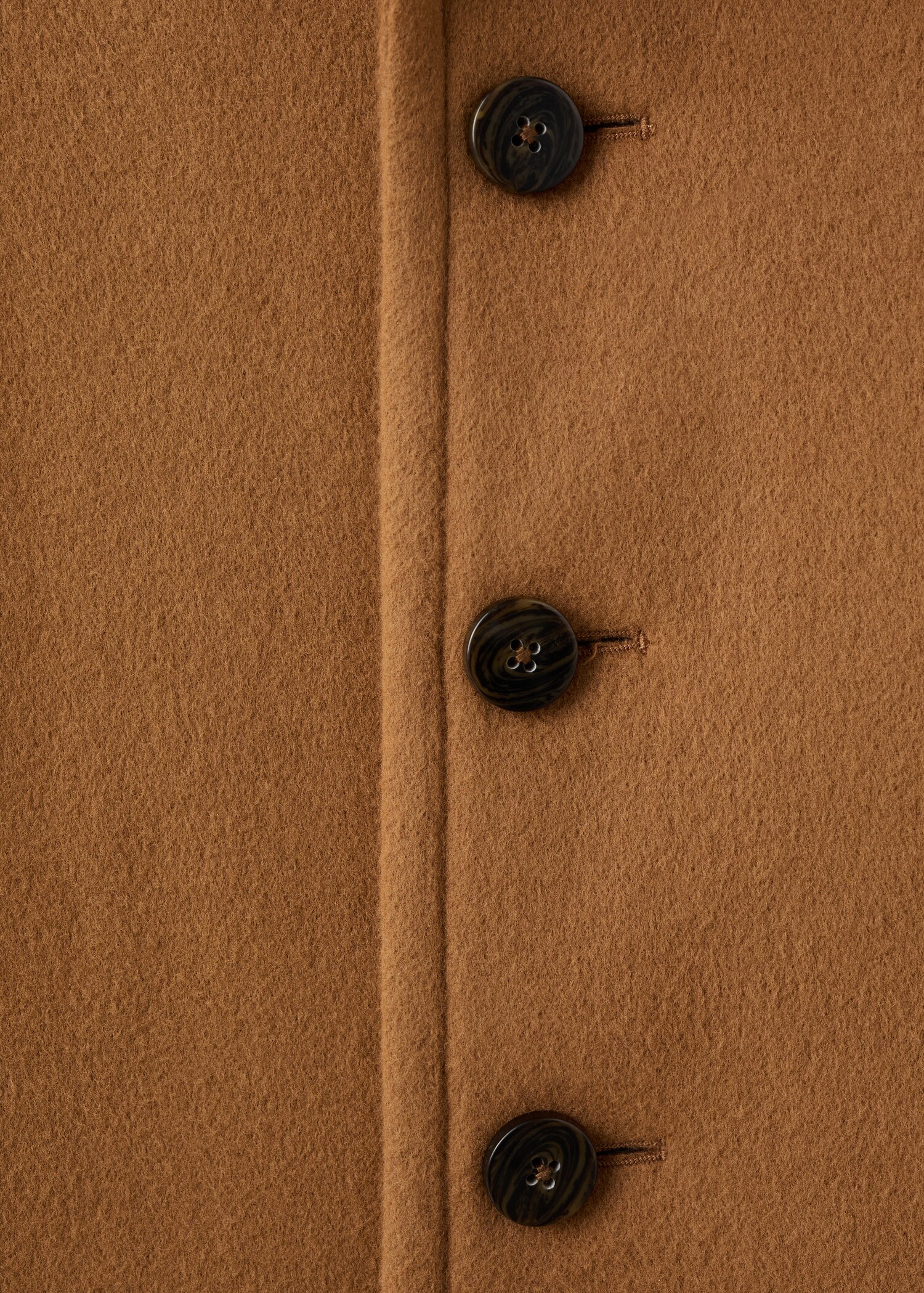 Manteau en laine vierge à revers - Détail de l'article 0