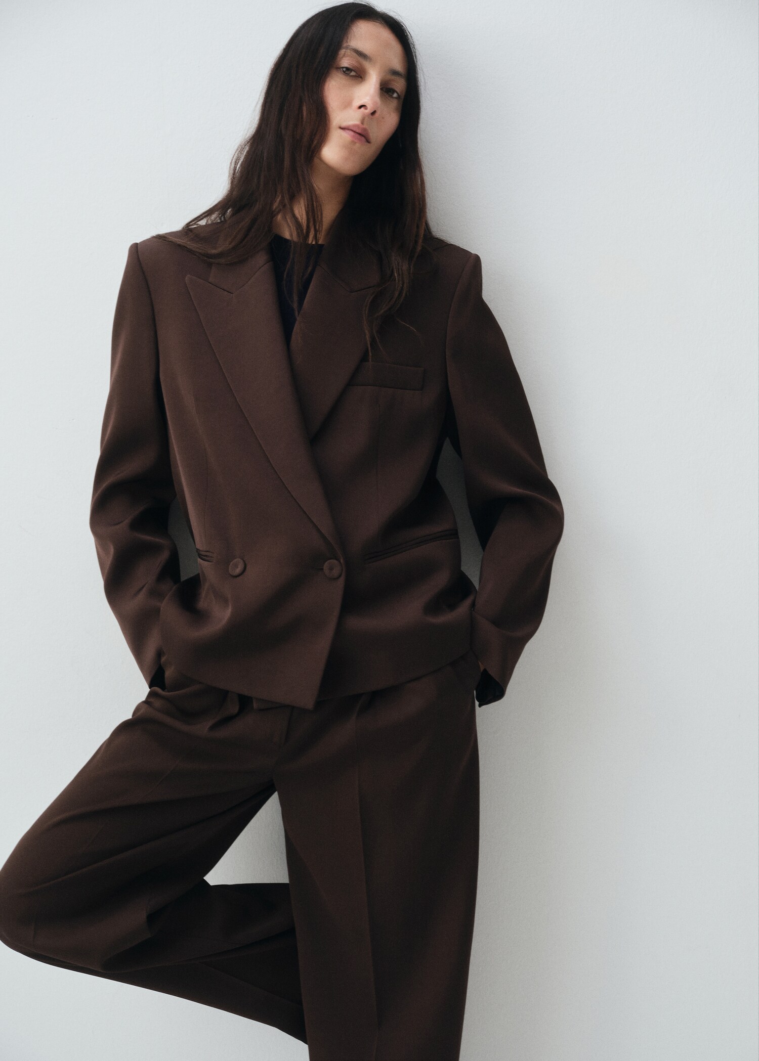 Double-breasted suit jacket - Medium plane
