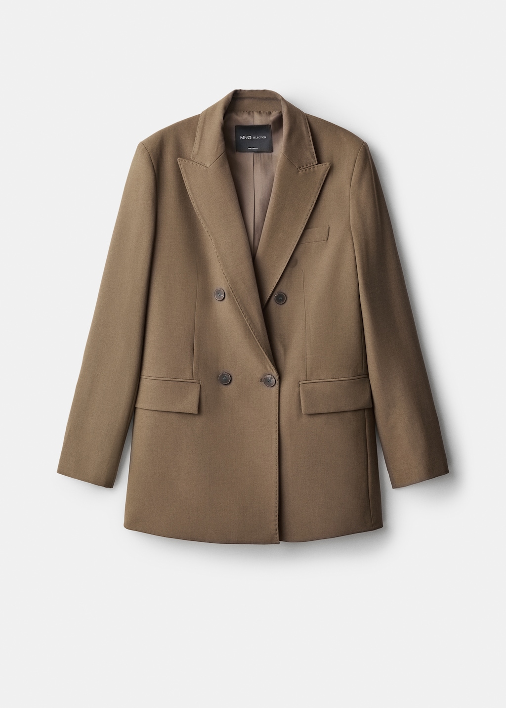 Double-breasted suit blazer