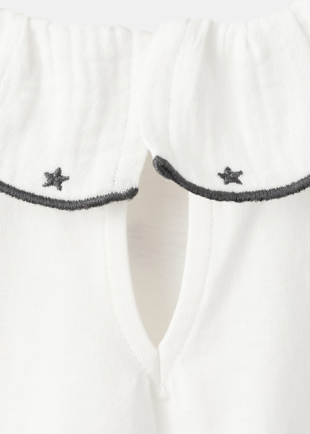 Cotton t-shirt with embroidered stars