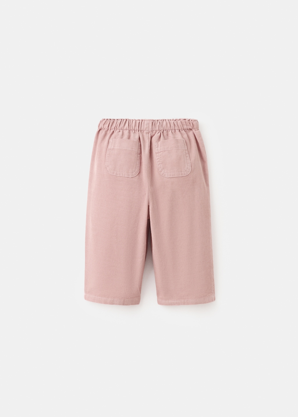 Pleated corduroy pants