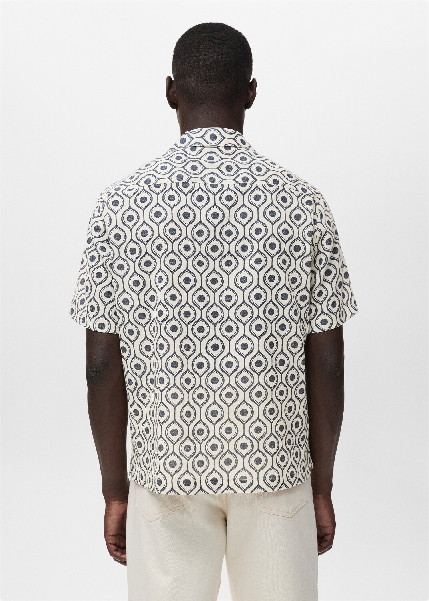 Camisa estampada relaxed fit - Reverso del artículo
