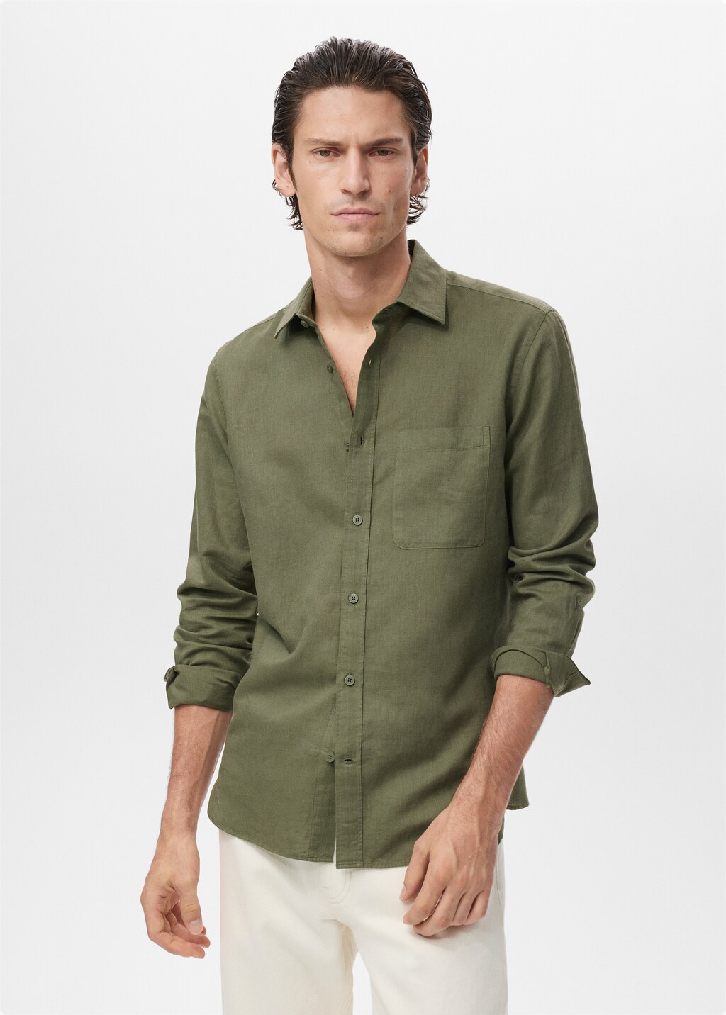 Pocket linen shirt