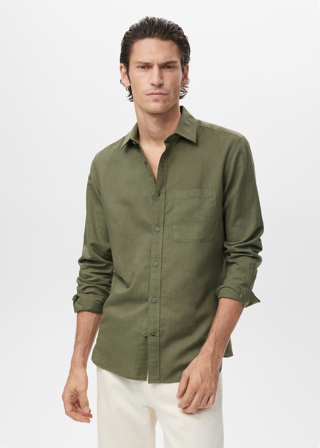 Pocket linen shirt