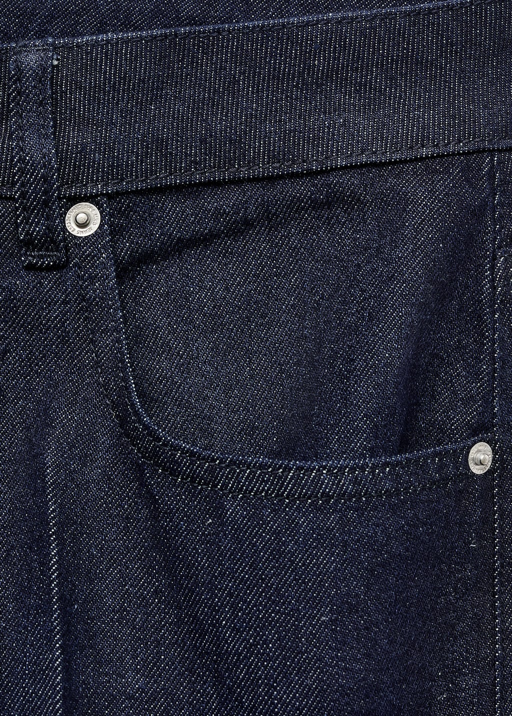 Low-rise straight-leg jeans with buttons