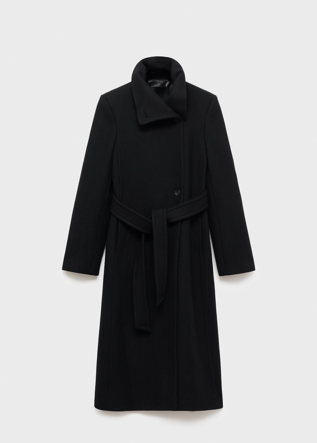 Mango Manteco wool coat with belt thumbnail