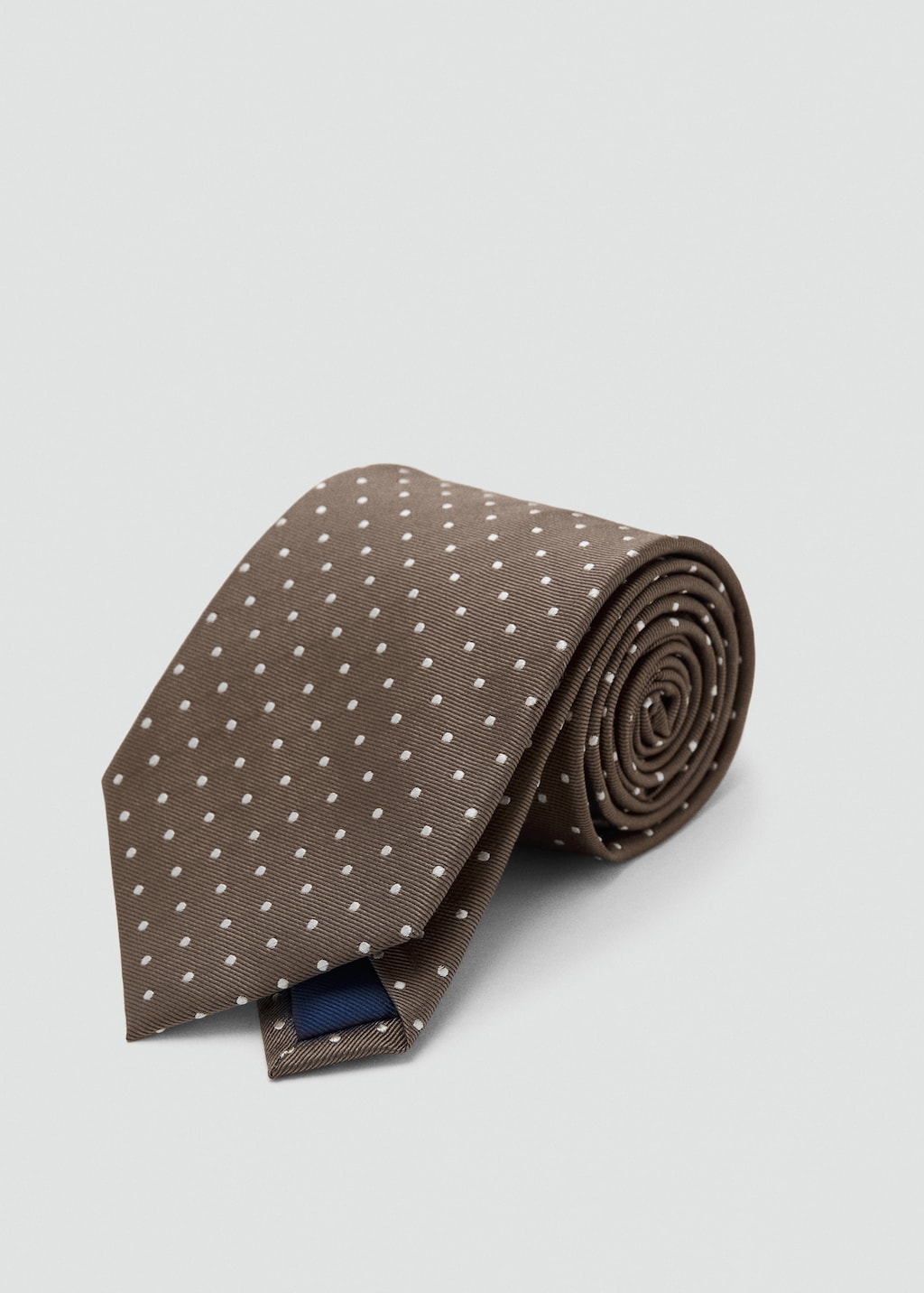 Polka-dot silk tie