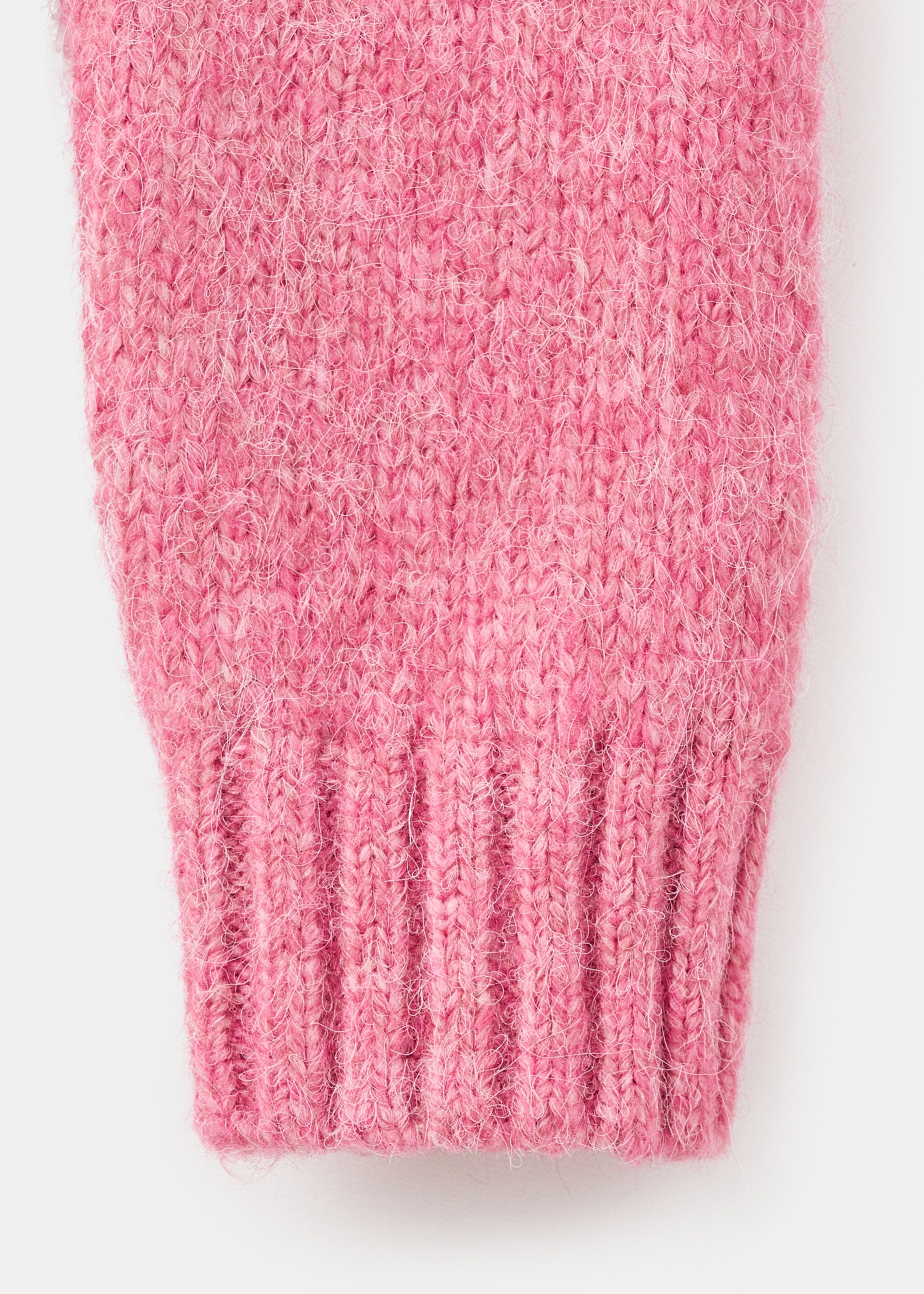 Knit sweater - Details of the article 8, Neon Pink. Ref: 17017126-00.