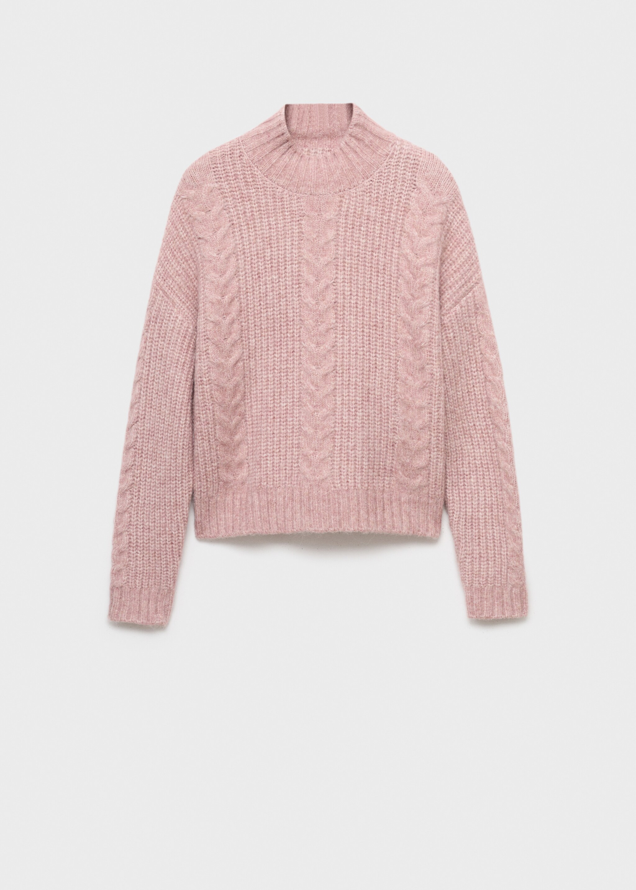 Textured knit sweater - Article without model, Pale Pink. Ref: 17017128-00.