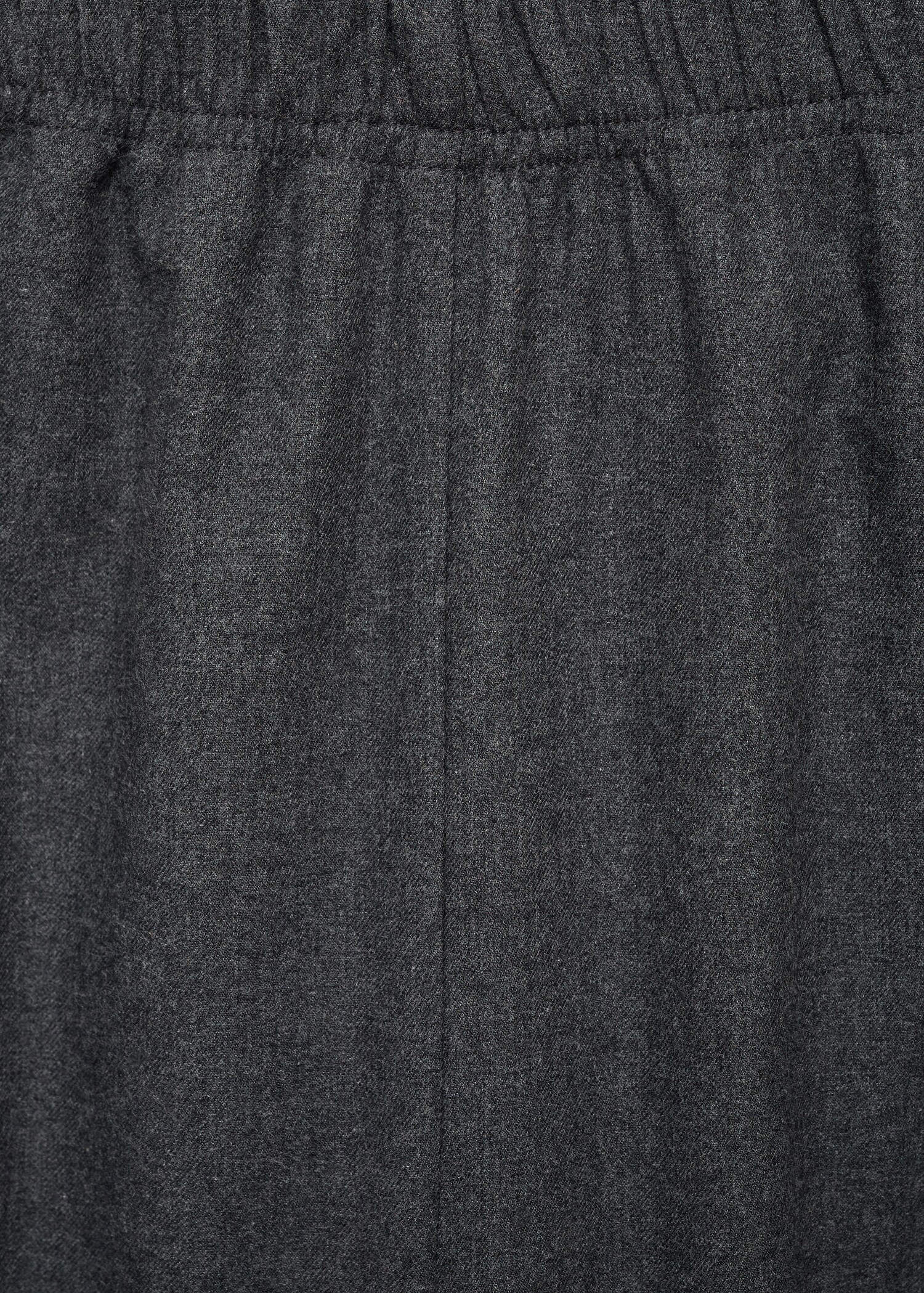 Contrast colour cotton flannel trousers - Details of the article 8