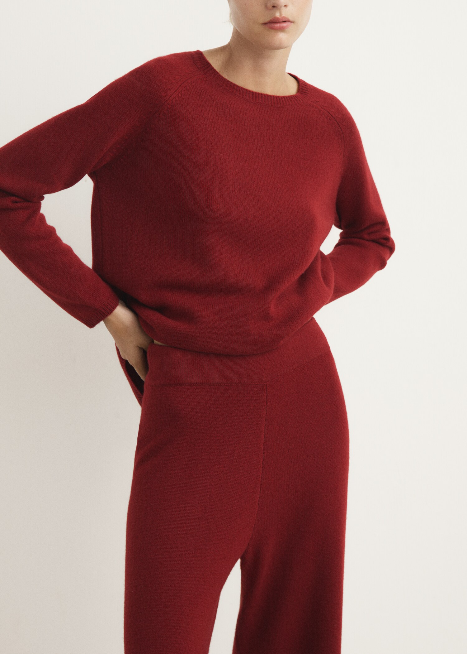 Thick cashmere trousers - Details of the article 1