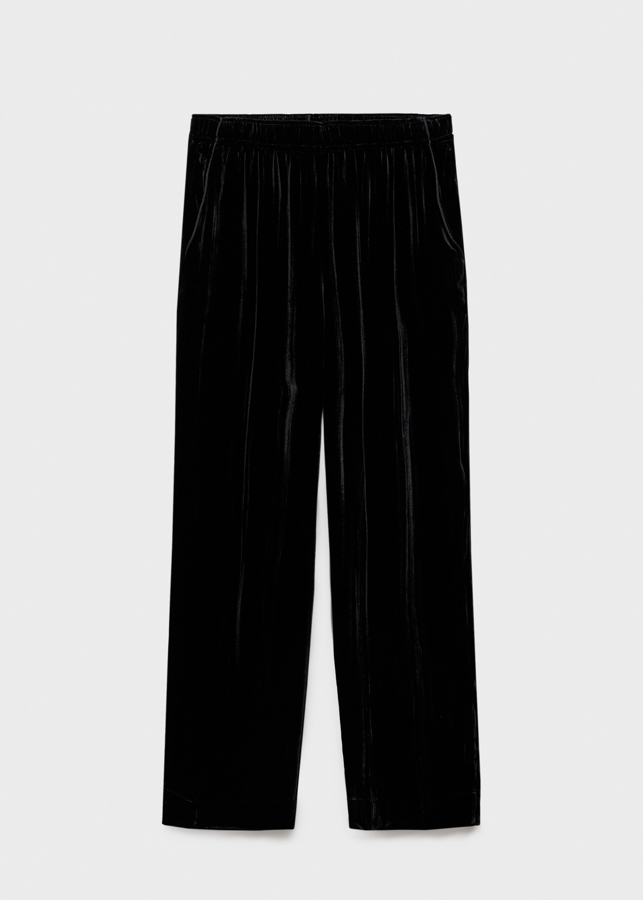Silk velvet trousers - Article without model, Grey. Ref: 17017132-00.