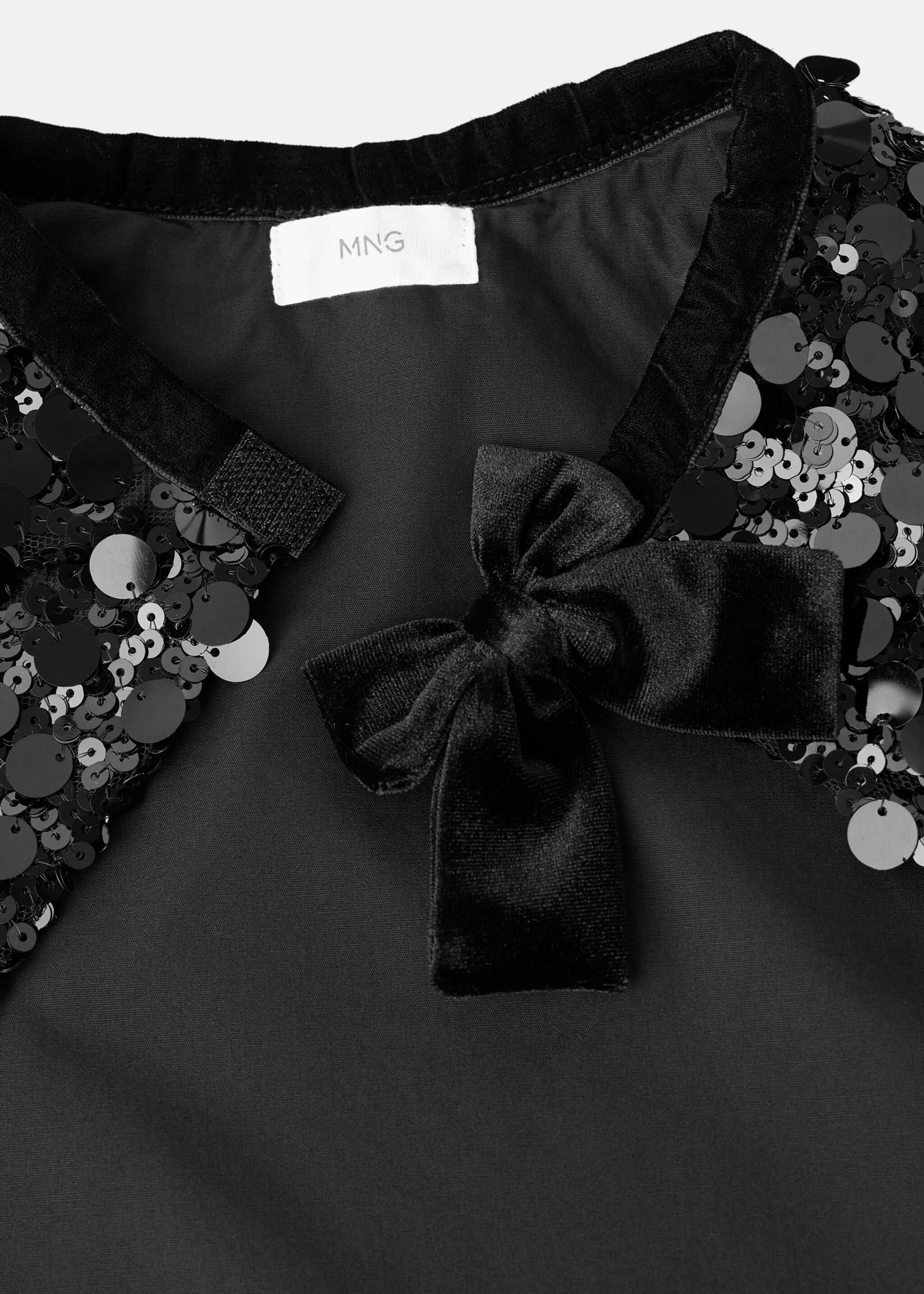 Capa disfraz lentejuelas - Detalle del artículo 2, Negro. Ref: 17017134-00.