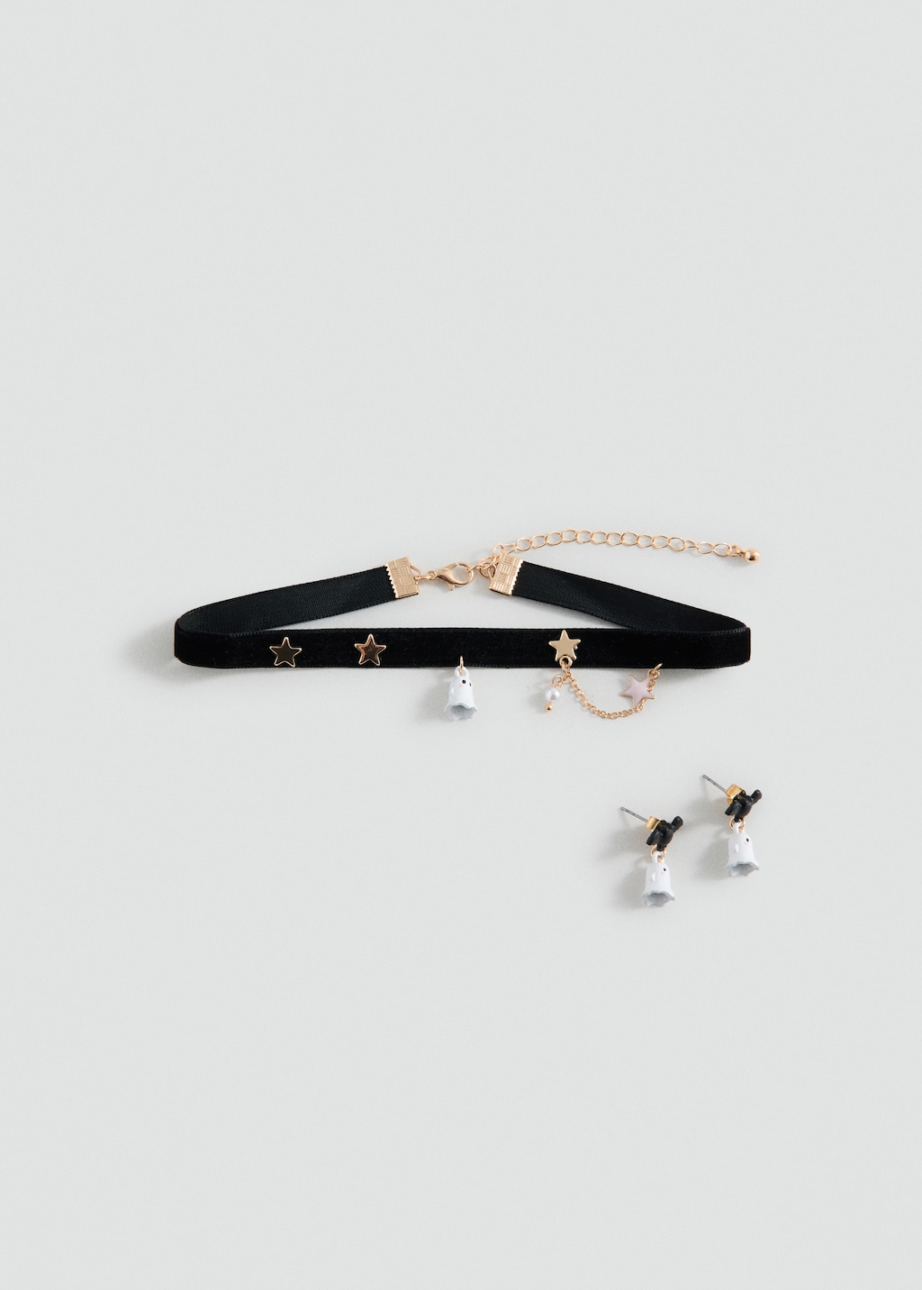 Set of halloween choker and earrings