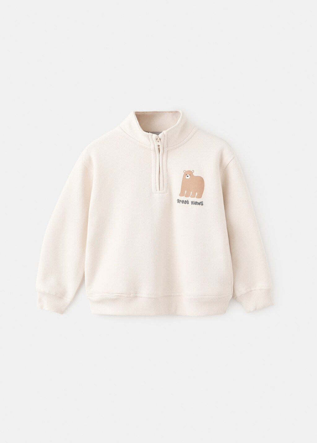 Bear print sweatshirt