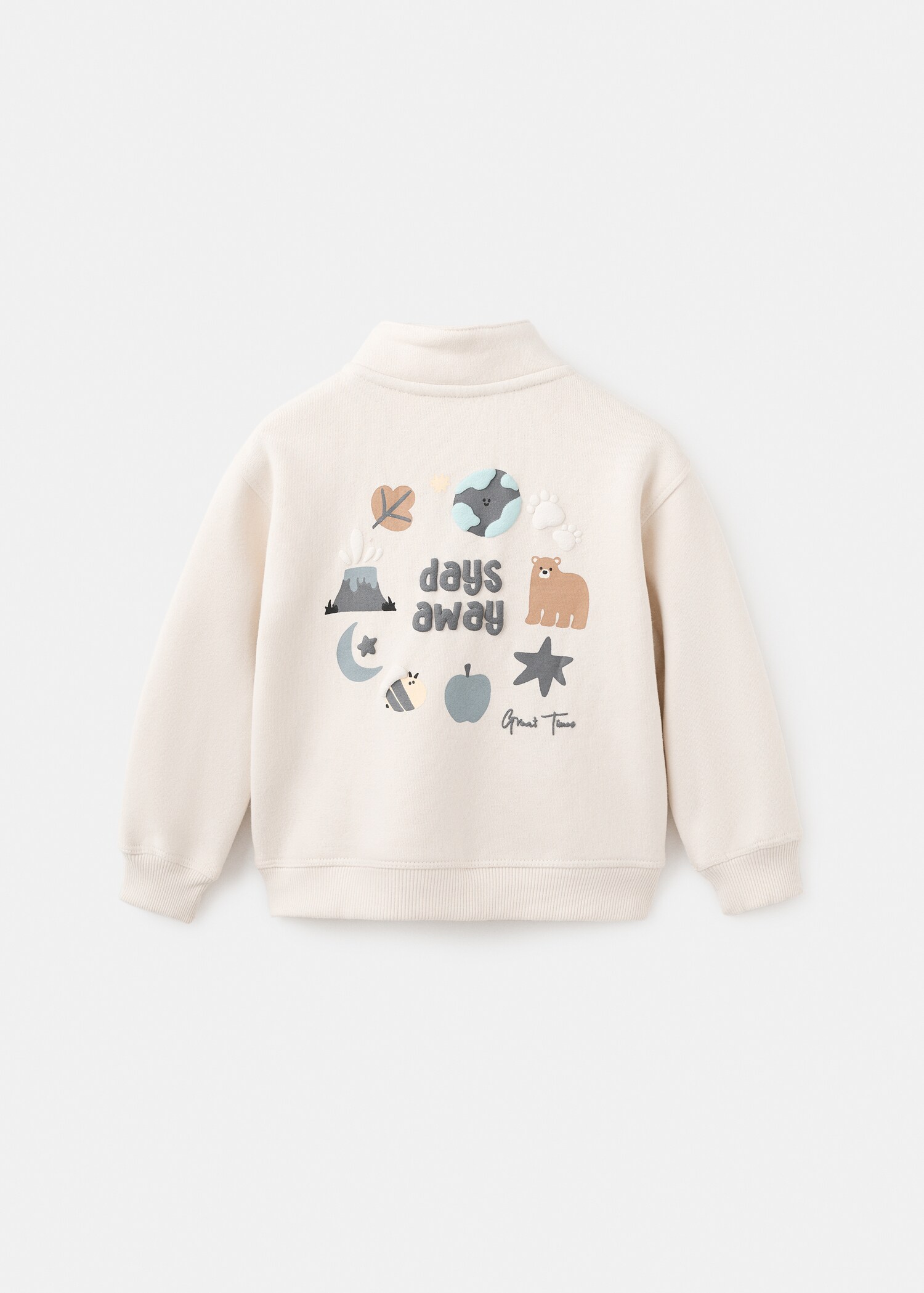 Sudadera estampada oso - Reverso del artículo