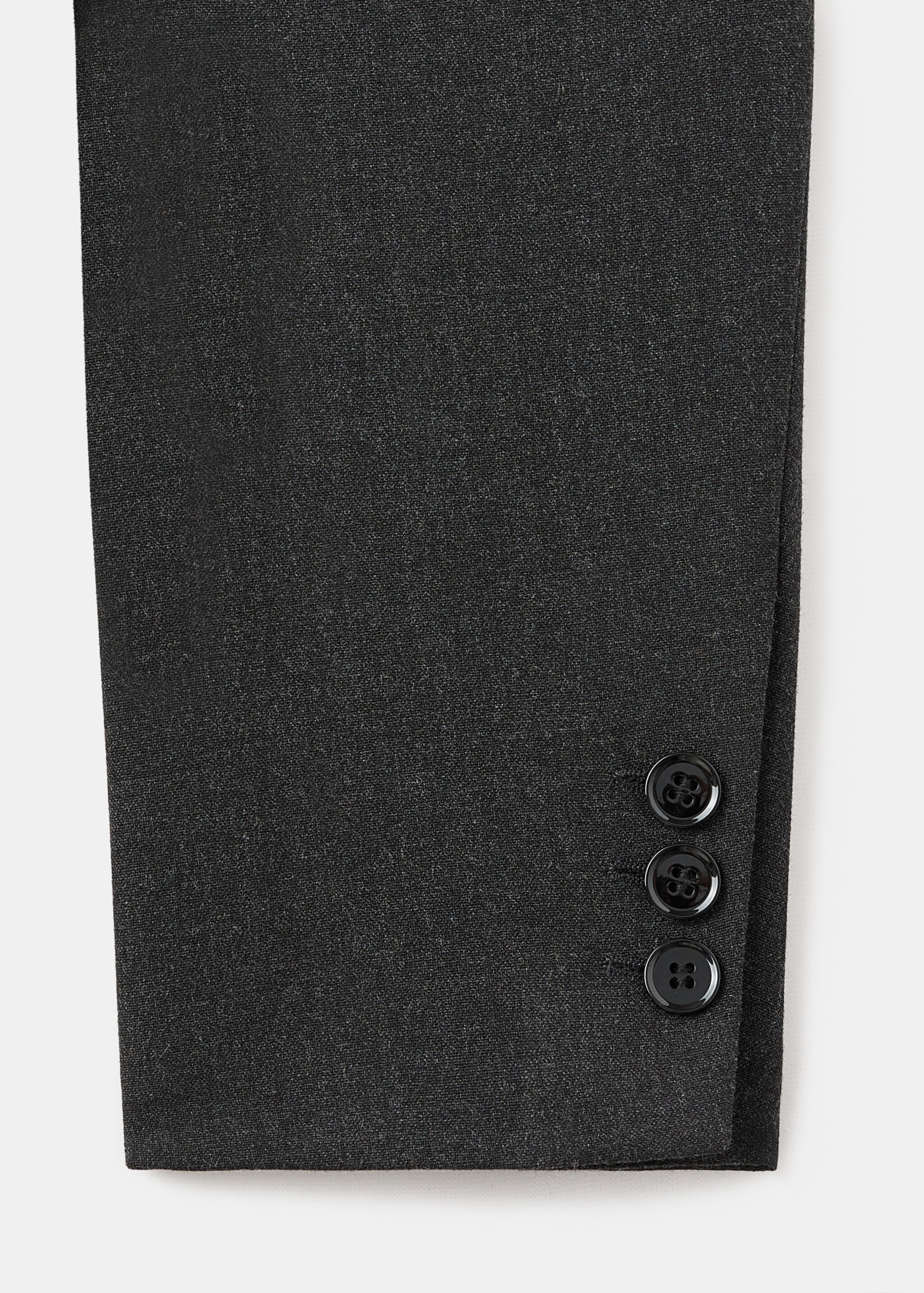 Double-breasted suit jacket - Details of the article 0, Grey. Ref: 17017141-00.