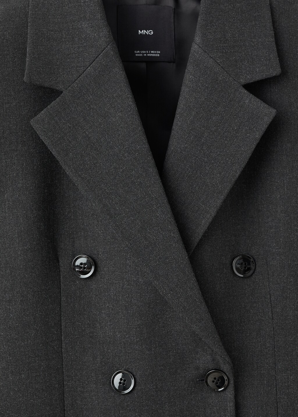 Double-breasted suit blazer