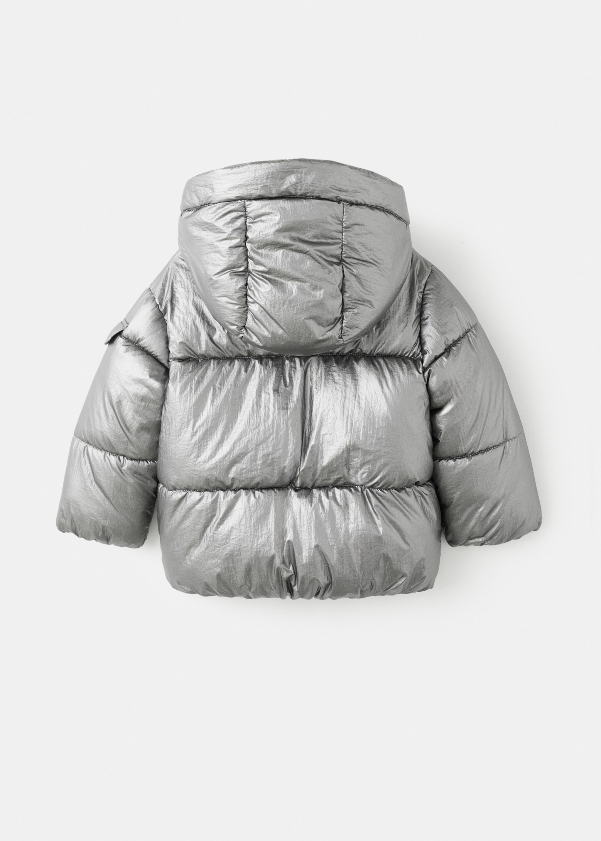 Anorak plati - Verso de l’article, Argent. Ref: 17017767-00.