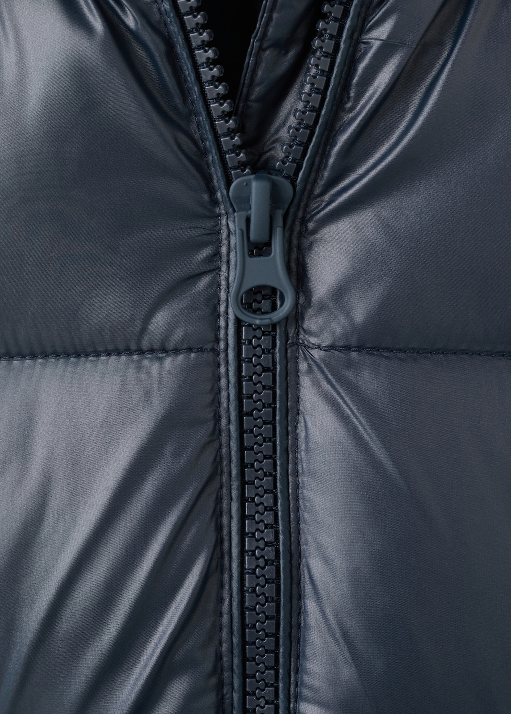 Anorak with shearling-effect hood