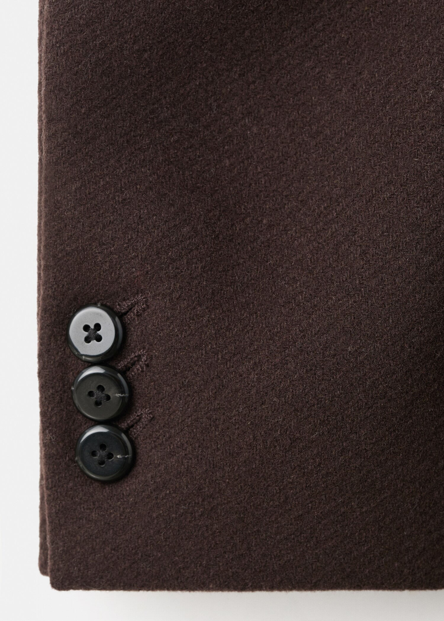 Manteau laine col imitation fourrure - Détail de l'article 0