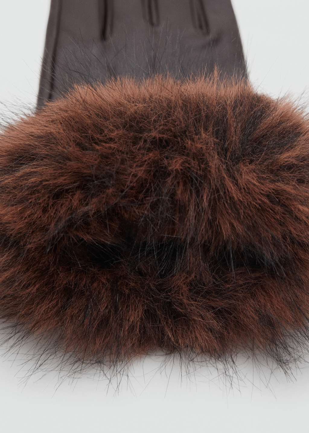 Combined leather glove