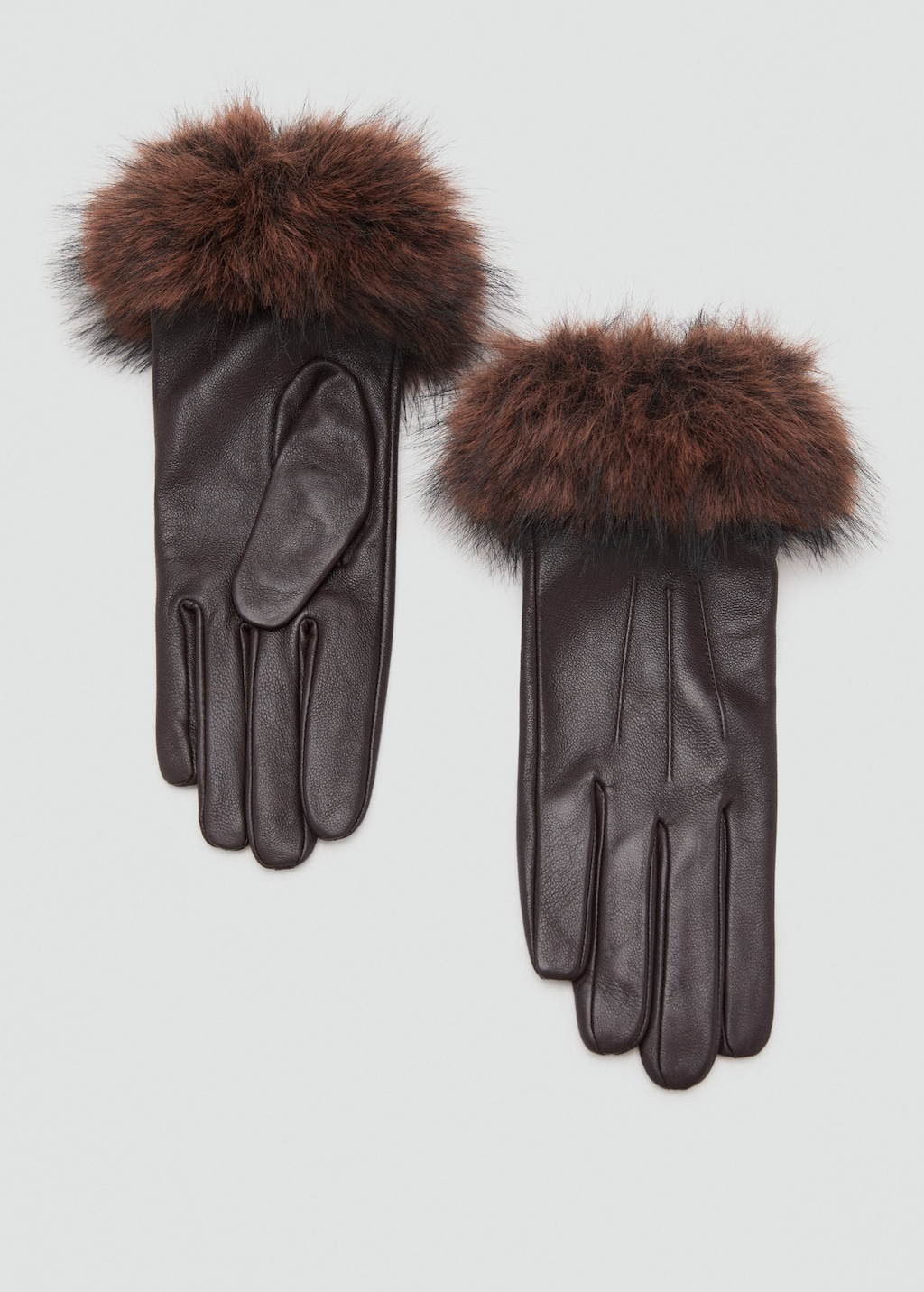 Combined leather glove