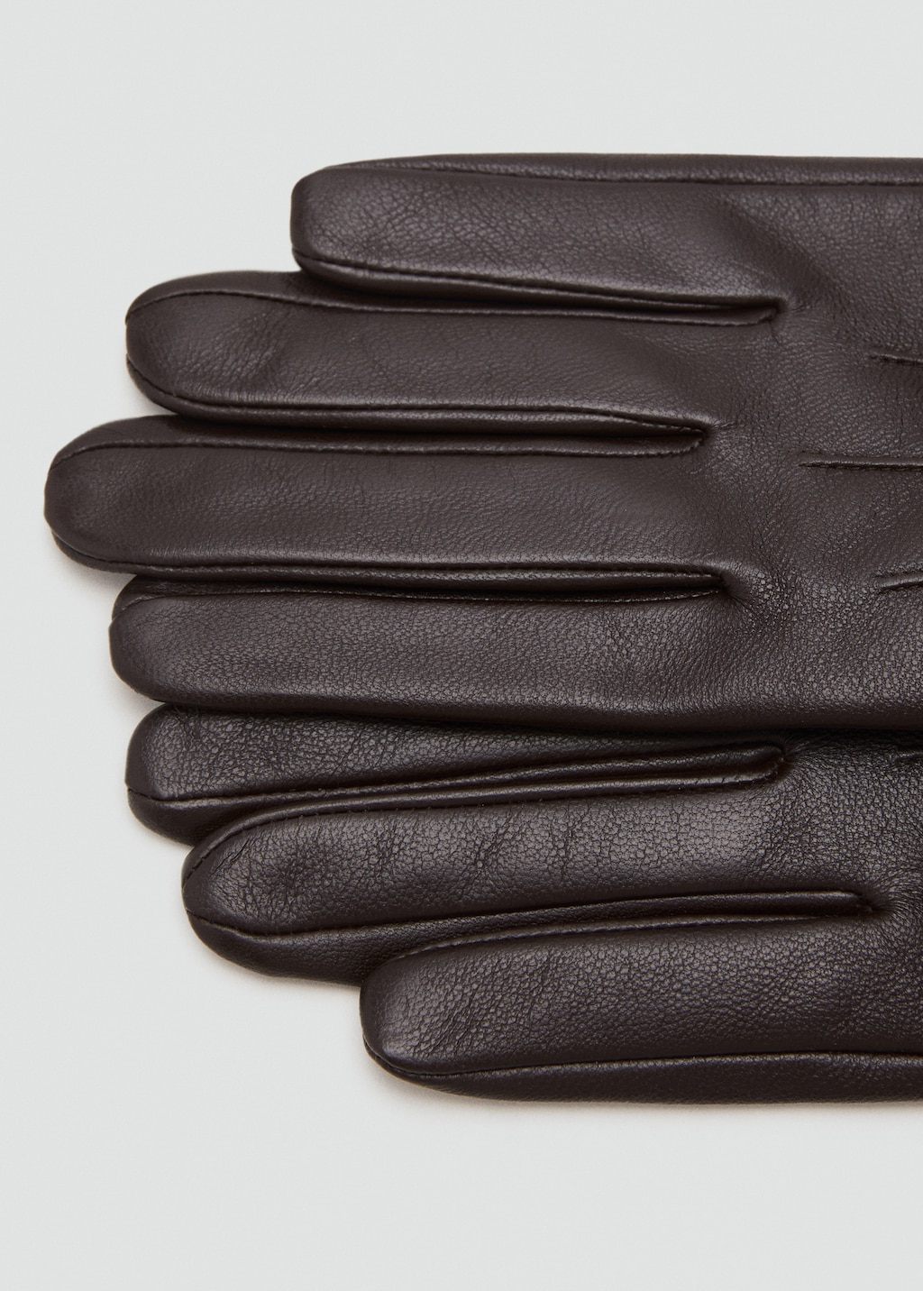 Combined leather glove