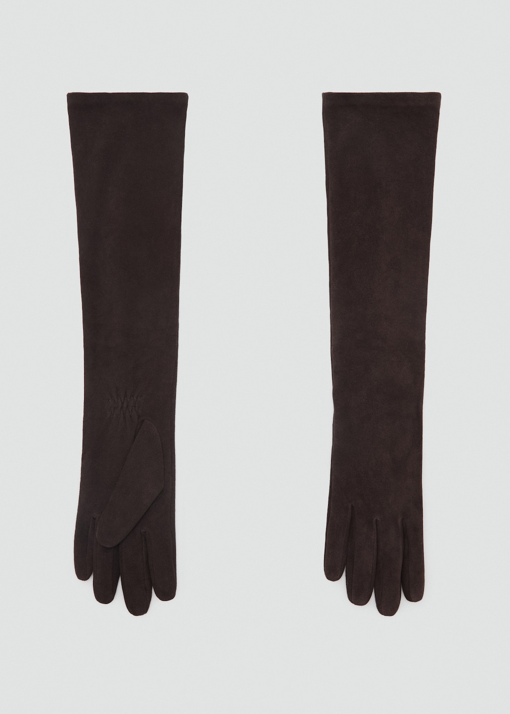 100% suede long gloves