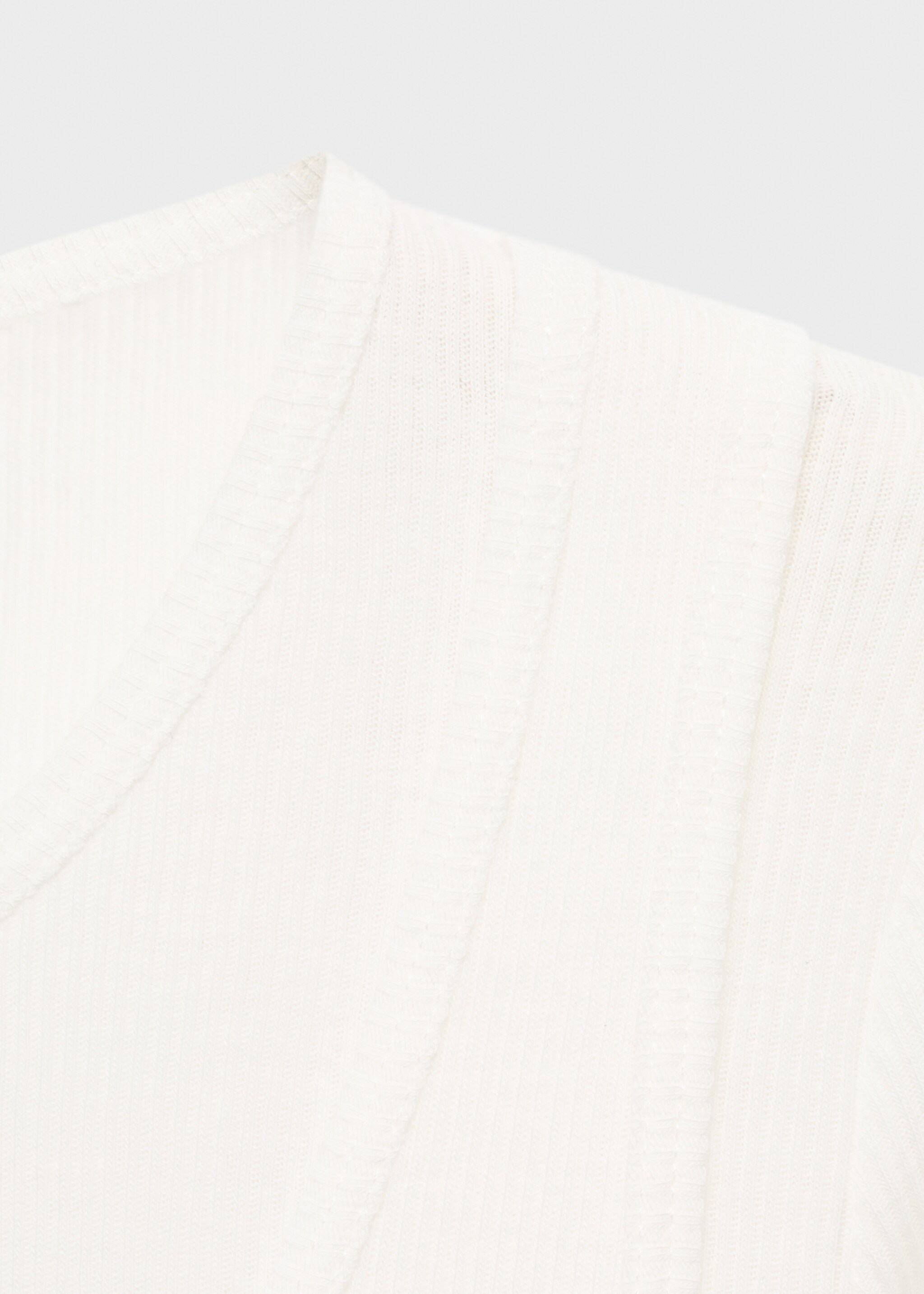 Camiseta doble capa - Detalle del artículo 8, Blanco roto. Ref: 17017778-00.