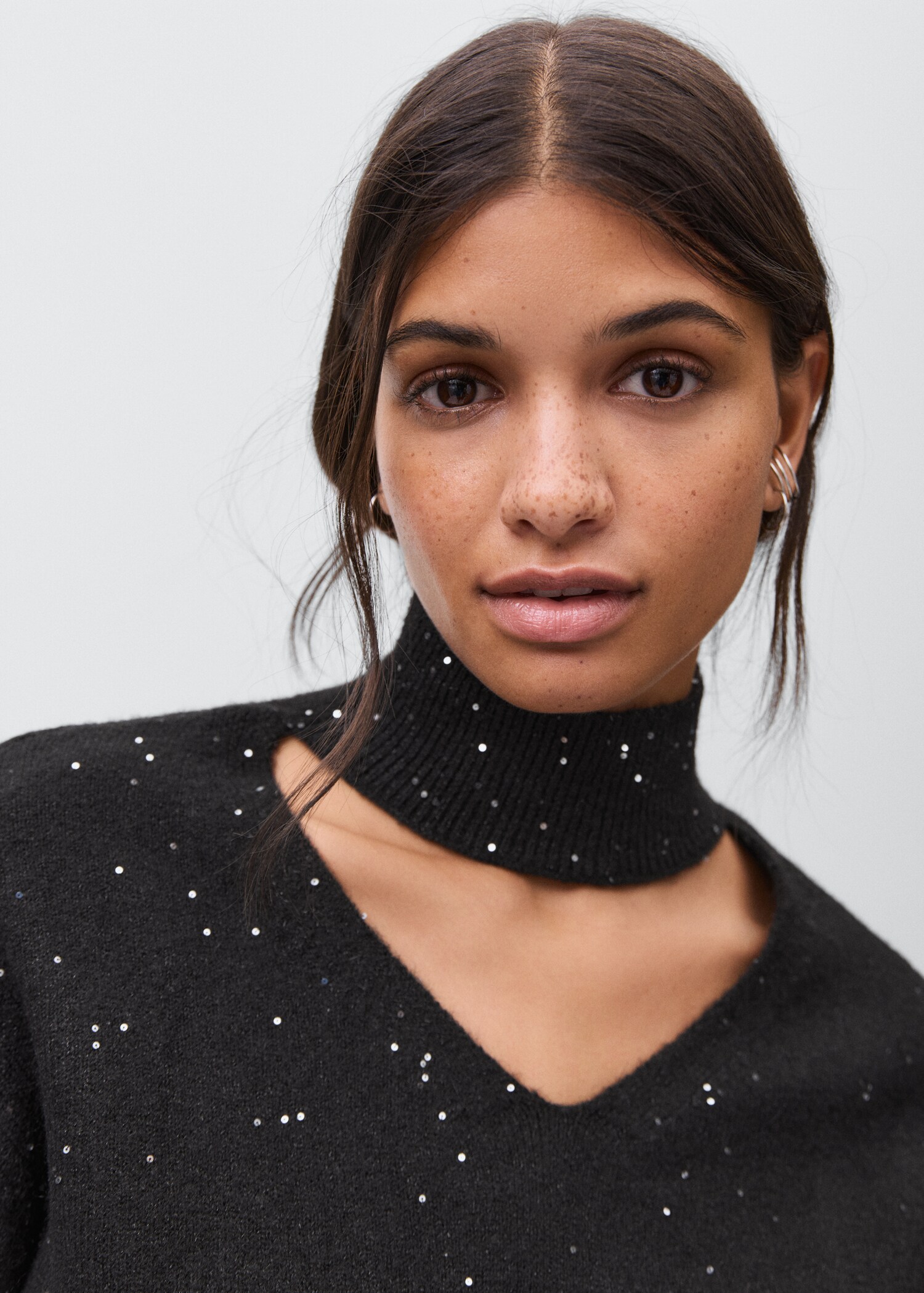 Knit paillette sweater - Details of the article 1