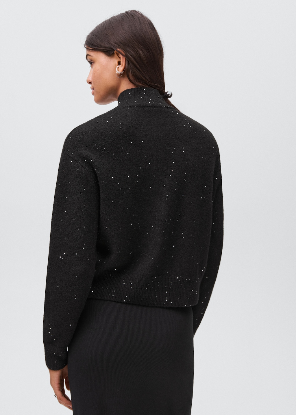 Knit paillette sweater