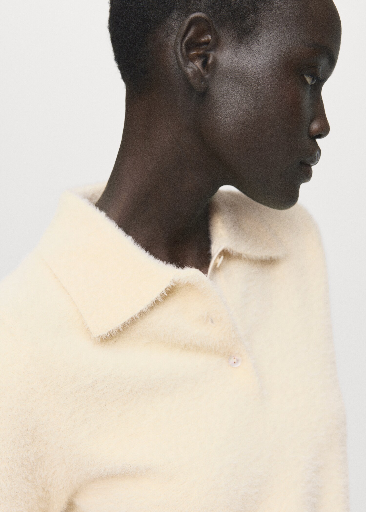 Jersey efecto pelo cuello polo - Detalle del artículo 1