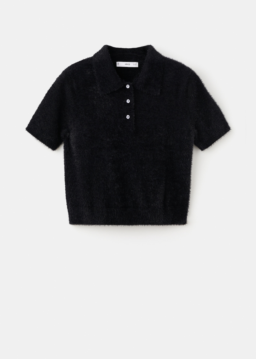 Mango Faux-fur polo-neck sweater