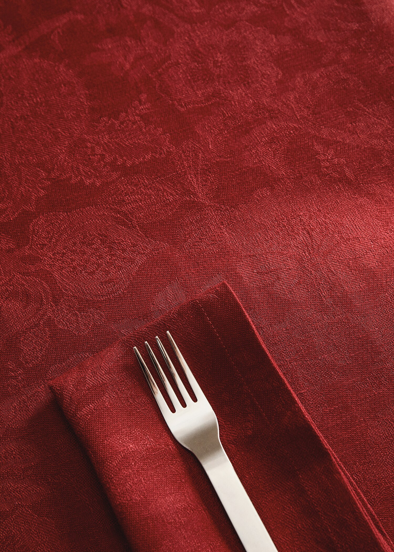 Jacquard-Leinentischdecke mit floralem Muster für 8 bis 10 Personen - Detail des Artikels 7
