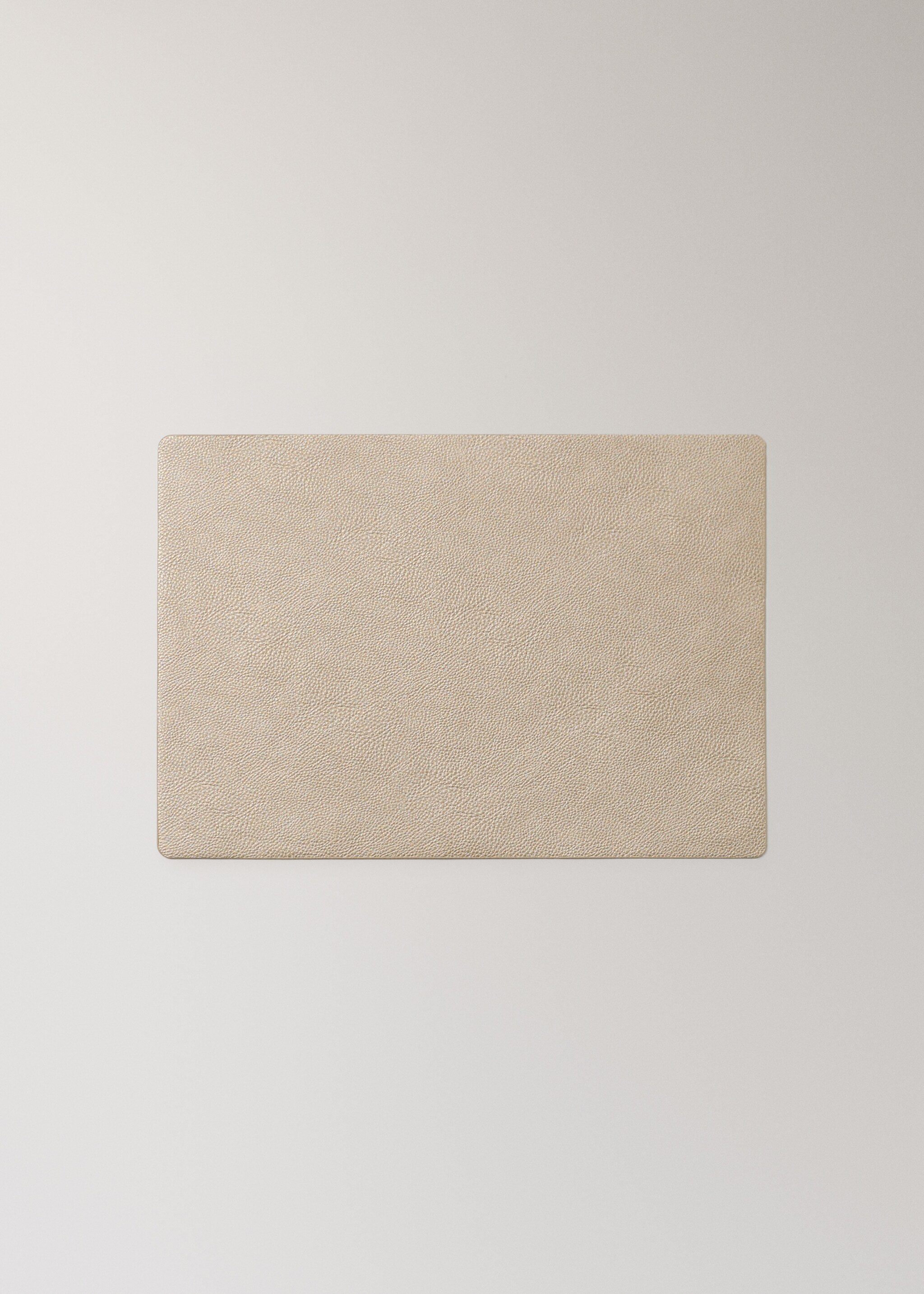 Metallic rechthoekige placemats met lederlook - Artikel zonder model, Goud. Ref: 17017794-00.