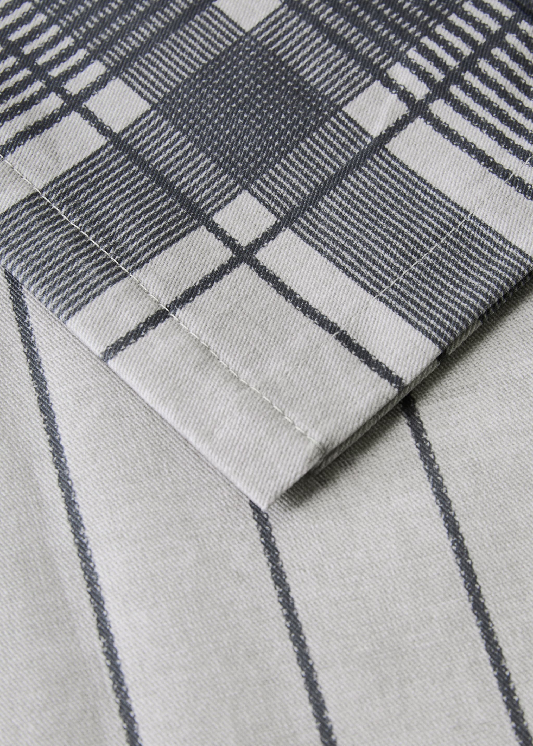 Cotton tablecloth with bow pattern for 6 to 8 diners - Details of the article 1, Ecru. Ref: 17017807-00.