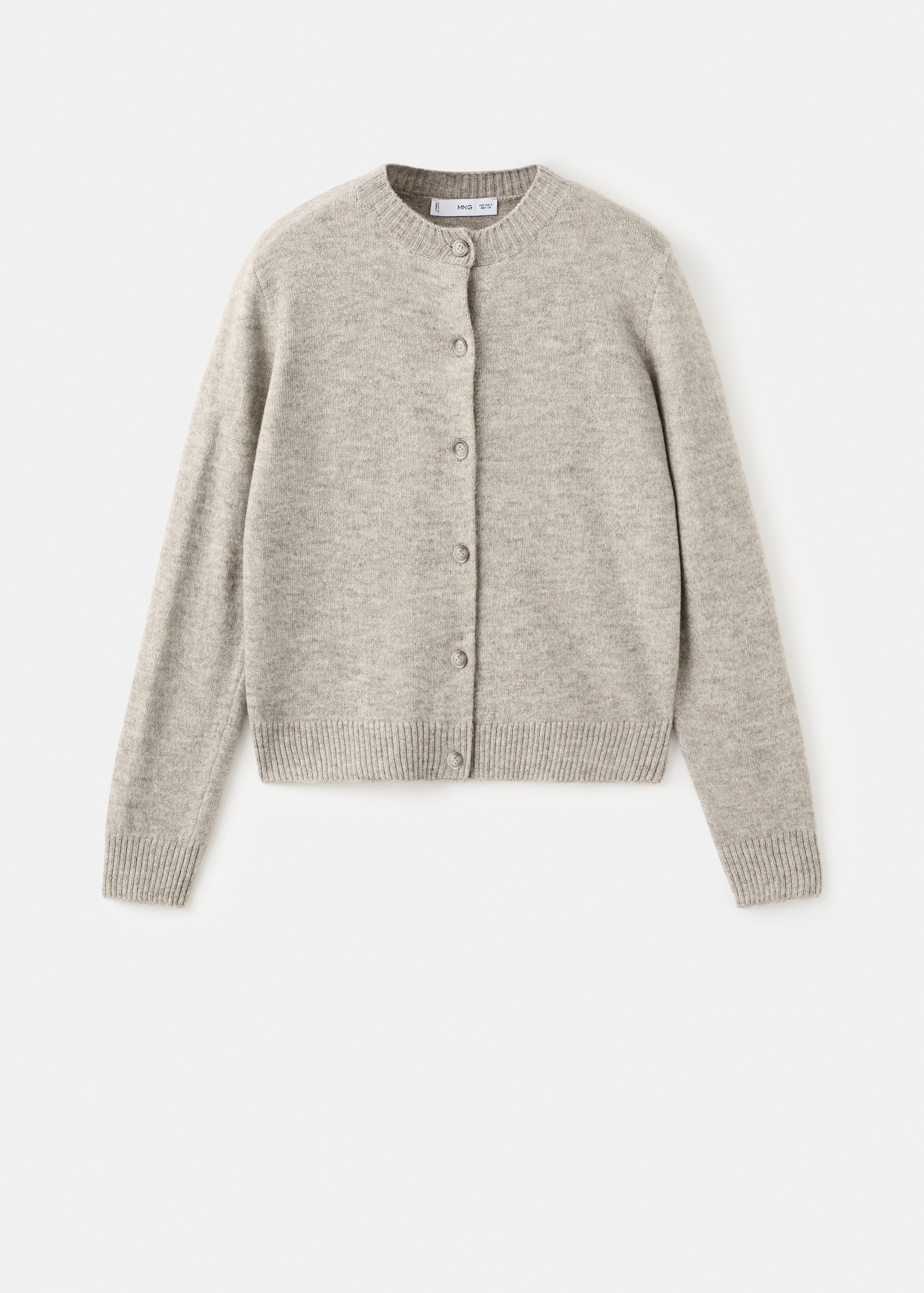 Knitted button cardigan