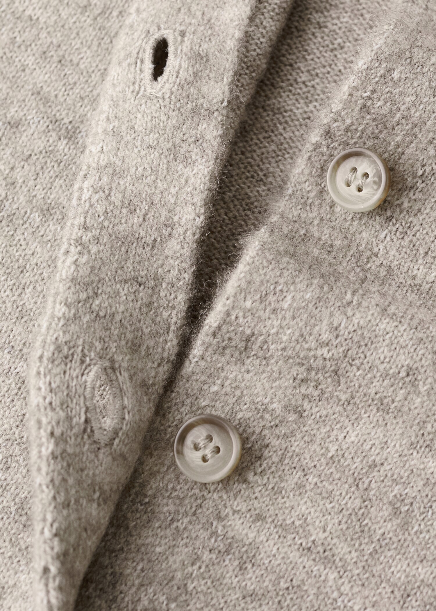 Knitted button cardigan - Details of the article 8