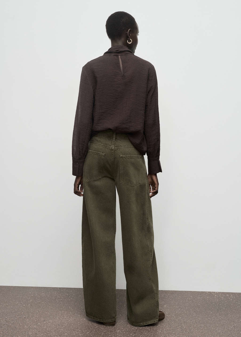 Mango Low-rise barrel jeans