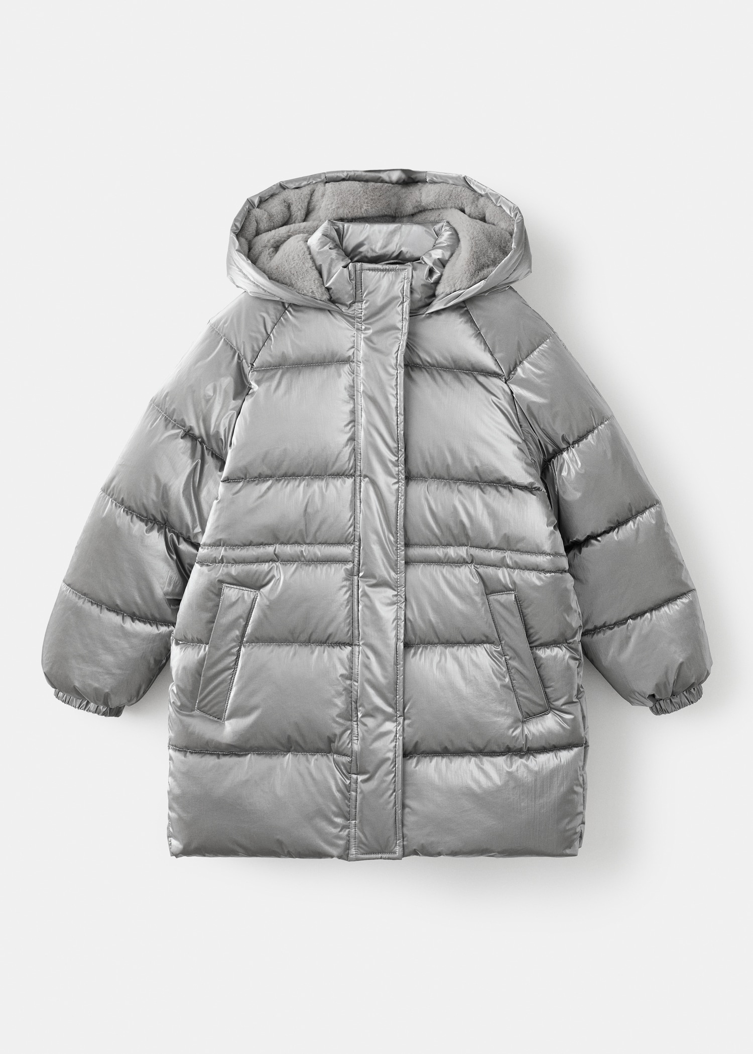 Metallic puffer jacket - Article without model