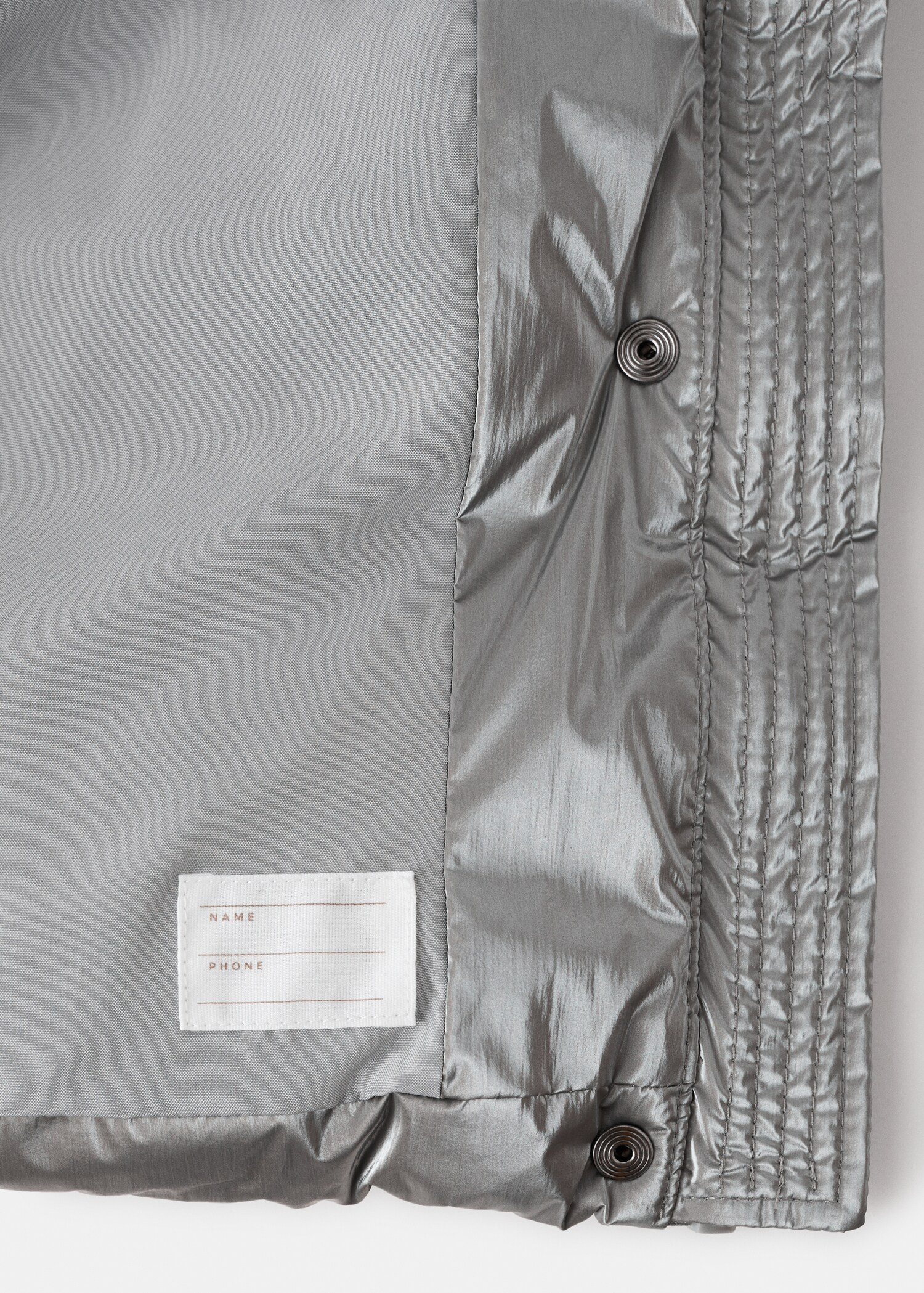 Metallic puffer jacket - Details of the article 8